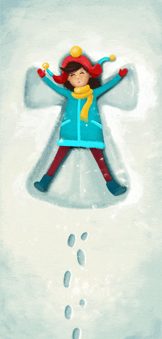 LVL_Animated_SnowAngel_Opt Новогодишна честитка GIF: Bliss, Георги Равански - Image 1