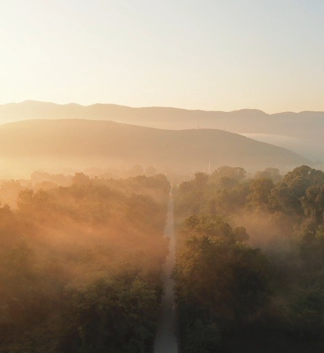 Жеровјане, снимка од дрон -текст одбојка Лирија