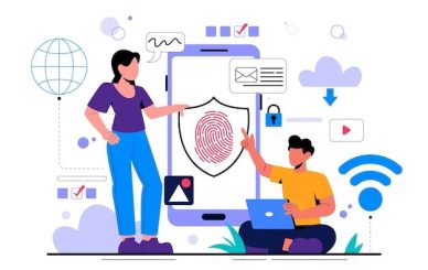 Илустрација од Фрипик за безбеден интернет