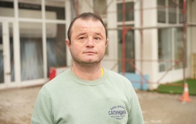 Блажо Сапунџиев на неговото работно место